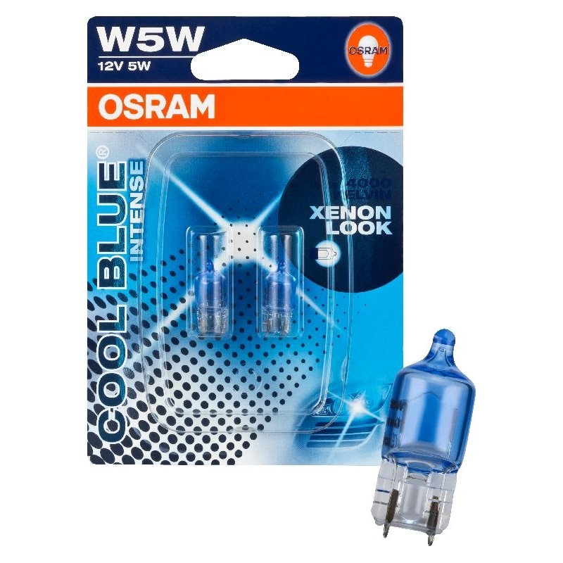 2825HCBI02B OSRAM - Лампа накаливания автомобильная Cool Blue Intense W5W 2  штуки 2825HCBI-02B ОСРАМ купить в Минске и РБ.